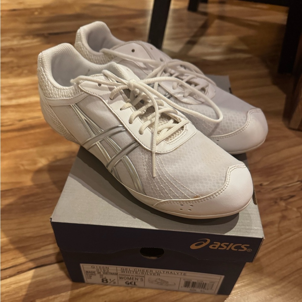 Asics White Cheer Sneakers